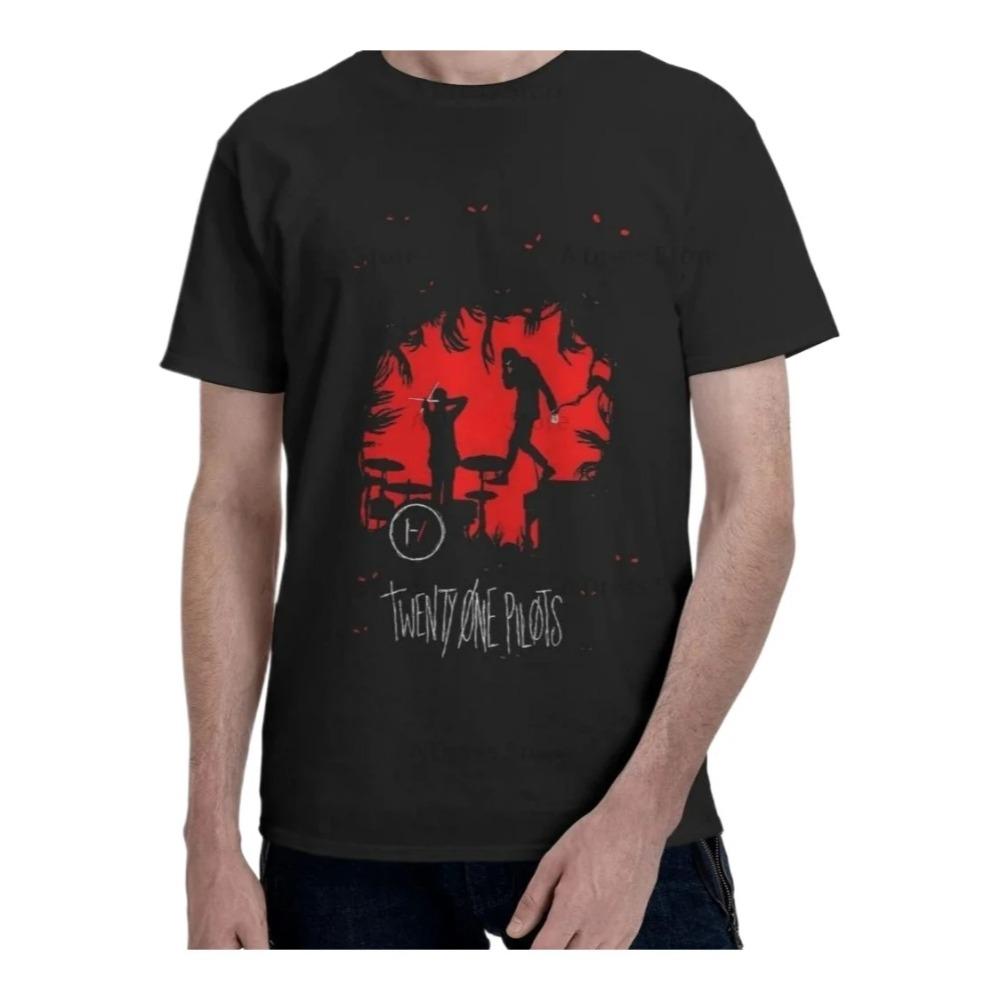 Twenty One Pilots Crew Neck T-Shirt Summer Retro Casual T-Shirt Gift Harajuku Vintage Aesthetic Women Clothing Harajuku Y2K Top