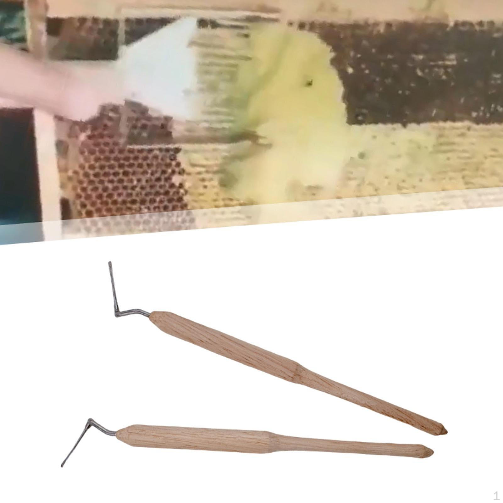 

Пчеловодство Инструмент-игла для переноса личинок Деревянная ручка Оборудование для кормления Разведение пчел