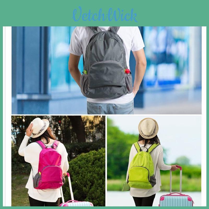 Outdoor Sports Foldable Backpack With Oxford Fabric For Travel And Hiking