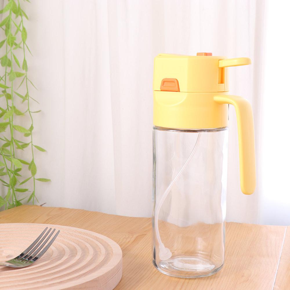 Dispensador de Aceite Único 2 en 1 Botella Contenedor de Aceite Botella de Condimento Multifuncional Camping