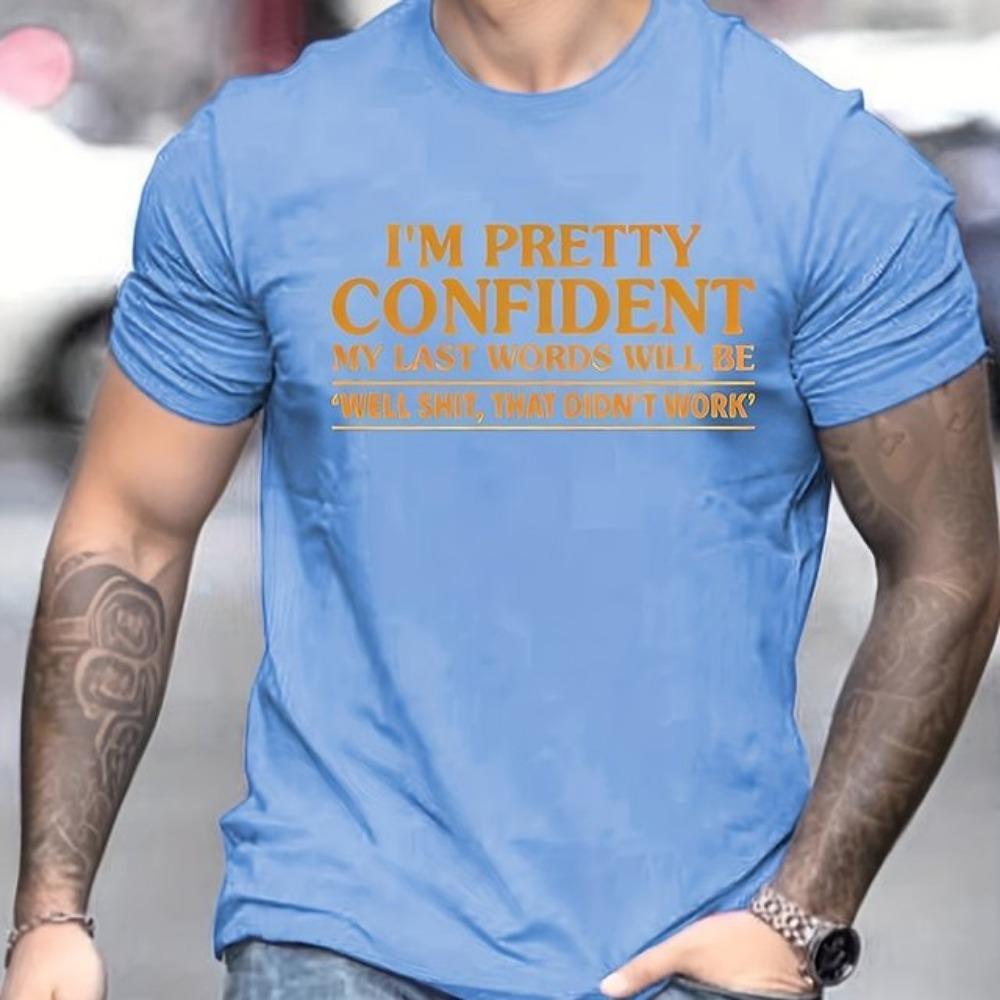 Sommerliches, lockeres Herren-T-Shirt mit 3D-Druck und Hai-Muster, lässiges, schmal geschnittenes T-Shirt mit Rundhalsausschnitt und kurzen Ärmeln