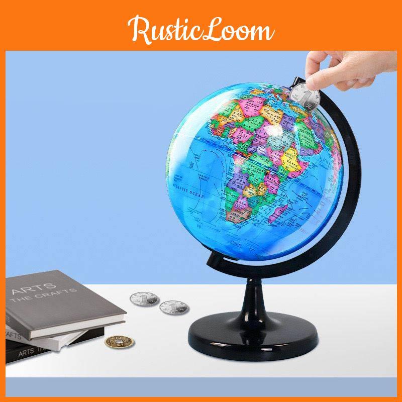 Exquisiter PVC-Globus 14,16 cm Hohe Auflösung Erdmodell Perfekt für Schülerlernen auf Englisch und Chinesisch