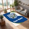 West Bromwich Albion FC Printed Crystal Velvet Rug Non‑Slip Crystal Velvet Carpet For Sofa Bedroom Indoor Home Decoration