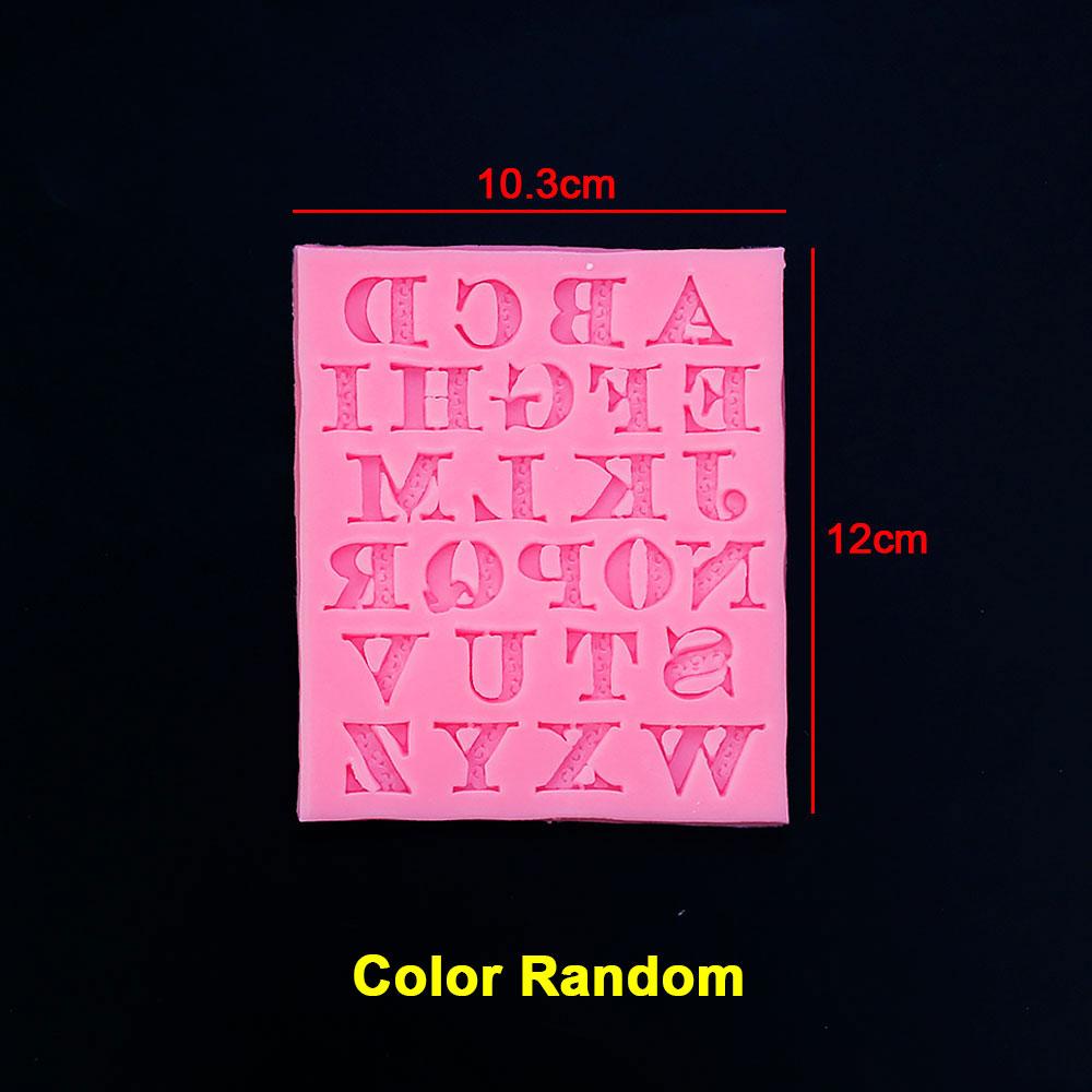 Silicone World 3D Letter Number Silicone Mold Cake Flipping Sugar Chocolate Cake Mold Baking Tools Alphanumeric Resin Molds