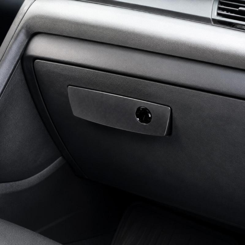 5JM55ZJ8AC ABS Glove Box Handle with Textured Finish, Clip-In Installation for 2007-2010 Passenger-Side Application