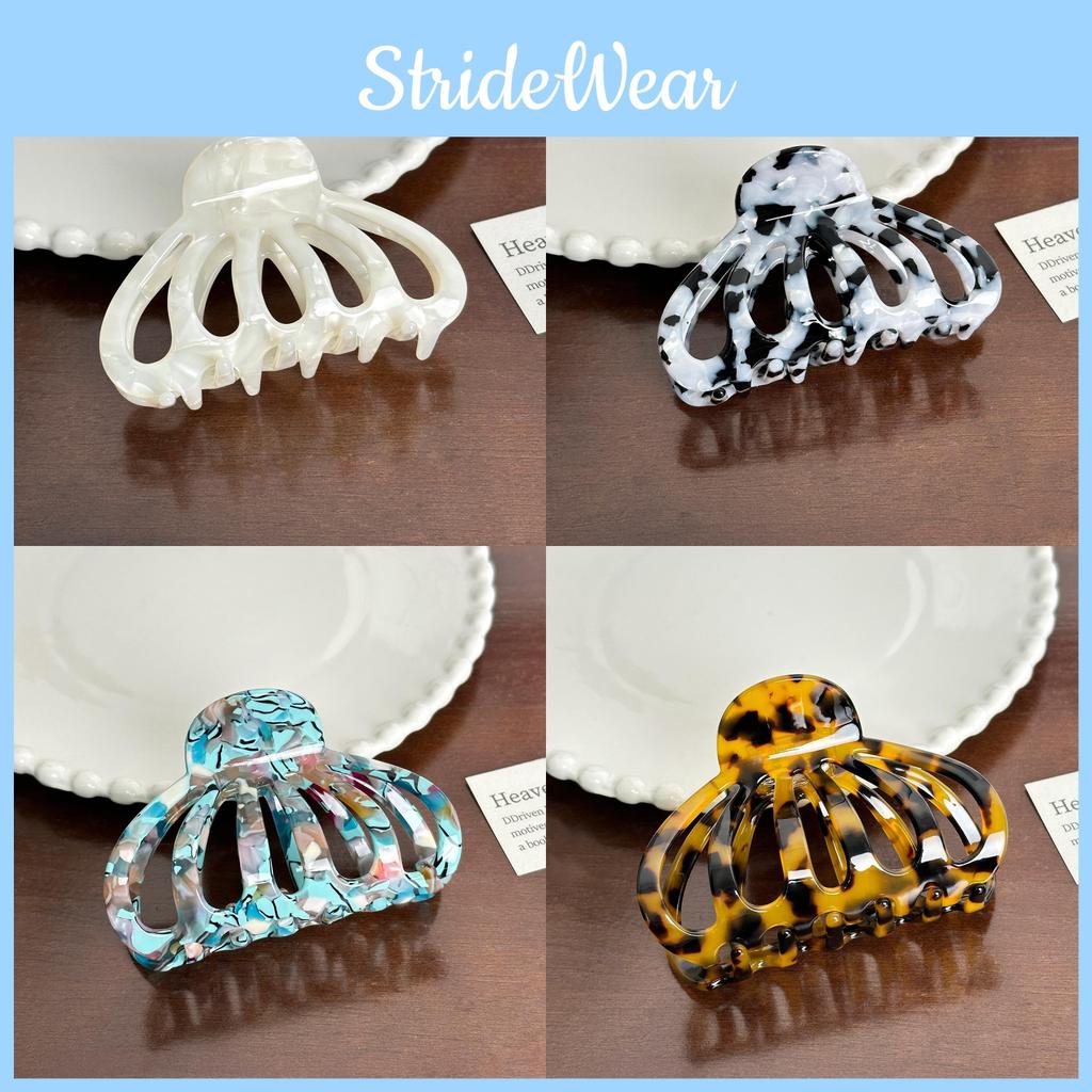 Gorgeous Acetate Floral Hair Claw Clip For Trendy Hairstyles And Statements Fashion