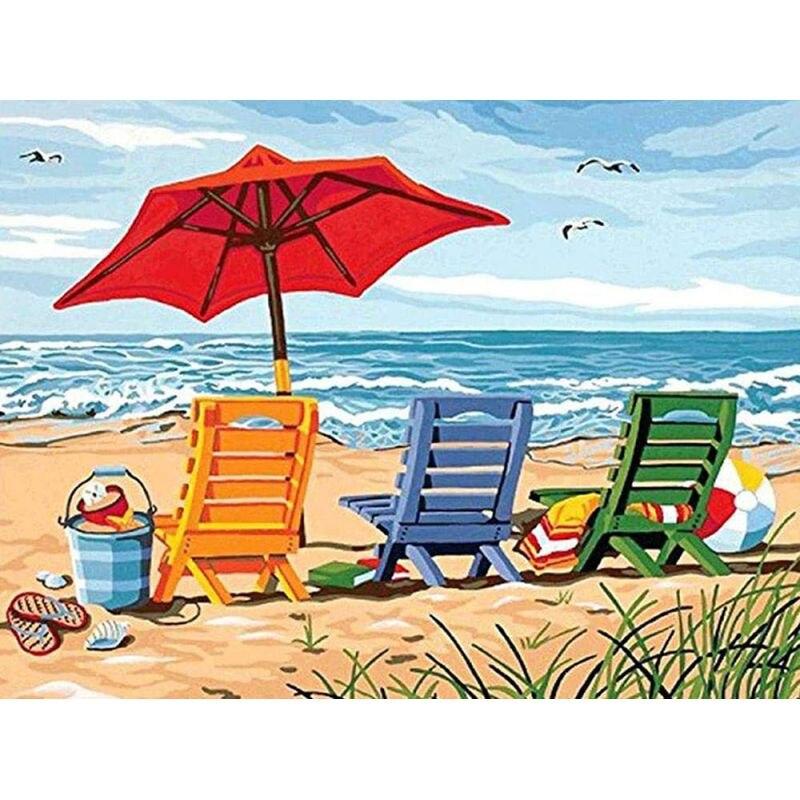 Diamond Embroidery Houses Landscape Mosaic Cross Stitch 5D DIY Diamond Painting Craft Kit Home Decoration 40x50cm