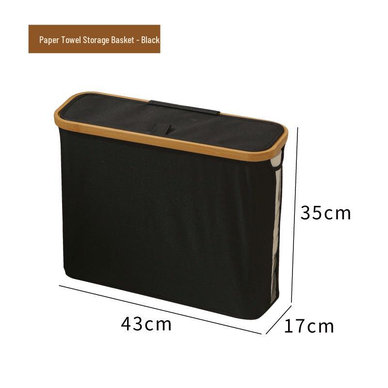Versatile Dustproof Bathroom Storage Basket with Lid for Tissue and Sundries