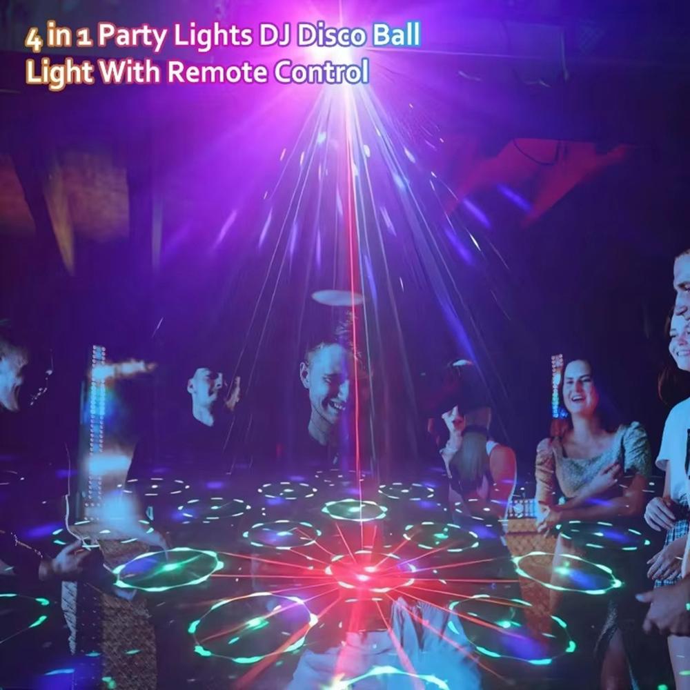 L150MW 4 In 1 Stage Laser Light for KTV Bar Party UV Projection Disco Magic Ball Lamp