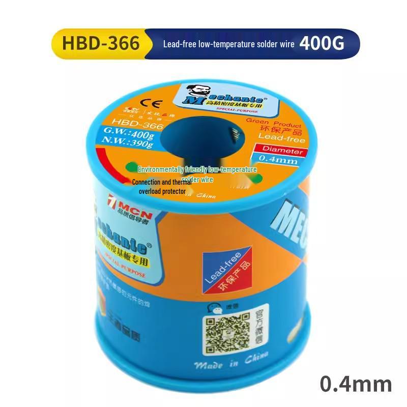 Repairman Rosin Core Solder Wire, 0.8mm, High-Brightness, Lead-Free, 0.5/0.6mm Options Available