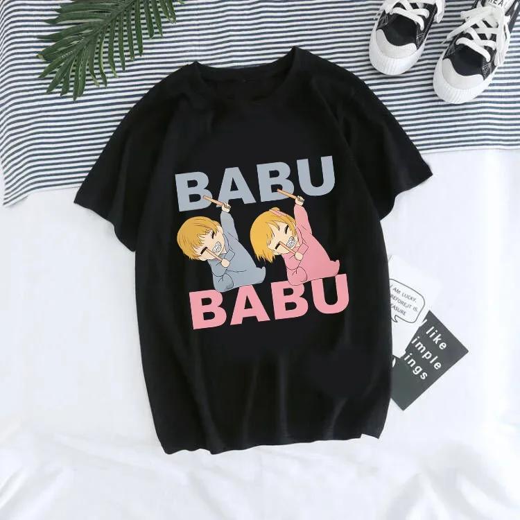 Women T-shirt Manga Anime Oshi No Ko Harajuku Ullzang T Shirt Female Ai Ruby Akane Aquamarine Hoshino Clothes Tops