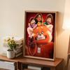 DIY Diamond Painting Red Pandas and Children Cross Stitch Kit Mosaic Art Diamond Painting Full Circle Diamond Home Decoration