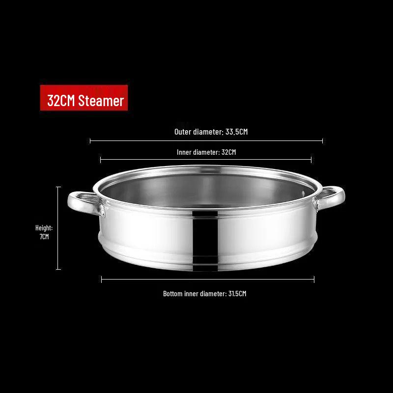 Universal Stainless Steel Steamer Rack & Tray for Electric Hot Pot and Wok