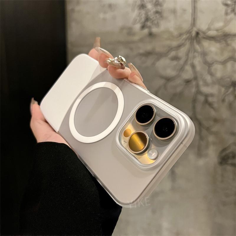 Original Ultra Thin Matte Magnetic Wireless Charge 2 IN 1 Clear Case For For Iphone 15 14 Plus 13 12 11 Pro Max Magsafe Hard Cover