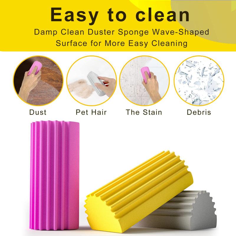 1/10PCS Damp Clean Duster Sponges Car Cleaning Polishing Sponges Car Detailing Tools Auto Accessories Waxing Foam Car Wash Brush