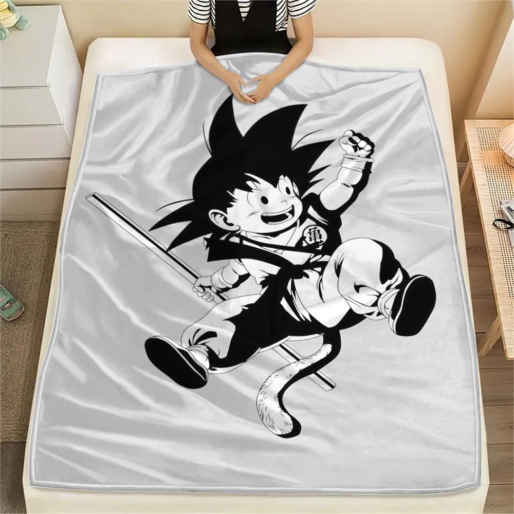 

Son Goku Anime Print Flannel Blanket, Suitable for Bedrooms, Sofas, Beds, Chairs, Picnics, Travel -HE26 75x90cm