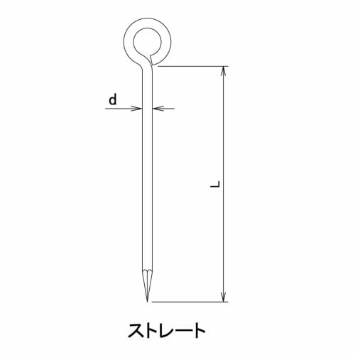 DAIDOHANT Rope Stopper, Round, Iron/Unicro, Nominal Diameter 9 x Length 900mm (1 Piece) 10102235