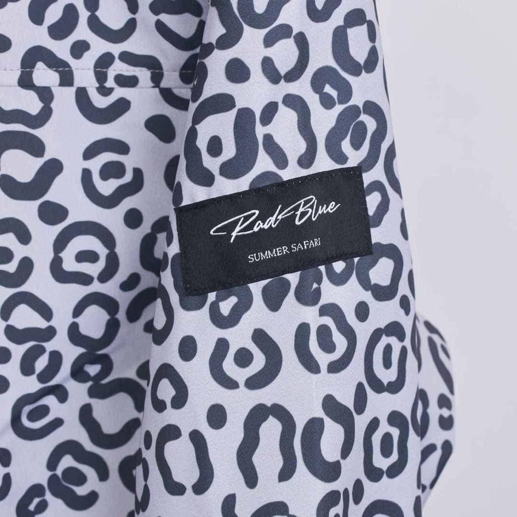 Rad Blue Mountain Water Running Light Variety of Colors and Patterns [RadBlue] Men's Parka, Repellent, Wear, Outerwear, Raincoat, (S, [LEOPARD] Gray)