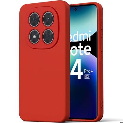 Case for Xiaomi Redmi Note 14 Pro Plus 5G/Note 14 Pro+ 5G - Red Silicone - E.F.Connection®