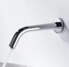 Modern Wall-mounted Stainless Steel Basin Faucet Single-Hole Single-Handle Design with Extensive Chrome and Ceramic Valve Core