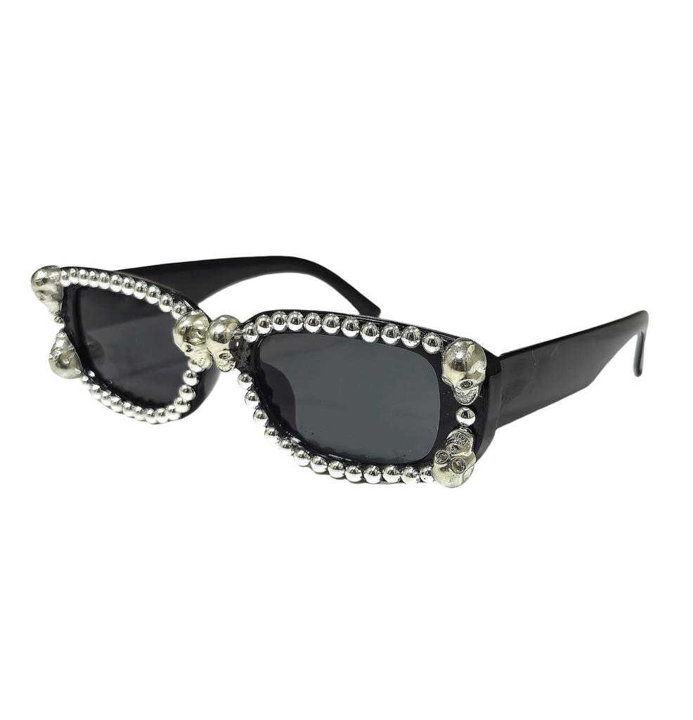 Factory Ready Made Halloween Decoration Party Skull Sports Sunglasses UV400 % UV Protection New Arrival