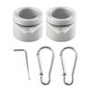 Good-2 Pcs Flag Pole Rings Anti Wrap Flag Pole Clips Swivels 360° Rotating Flagpole Flag Mounting Rings