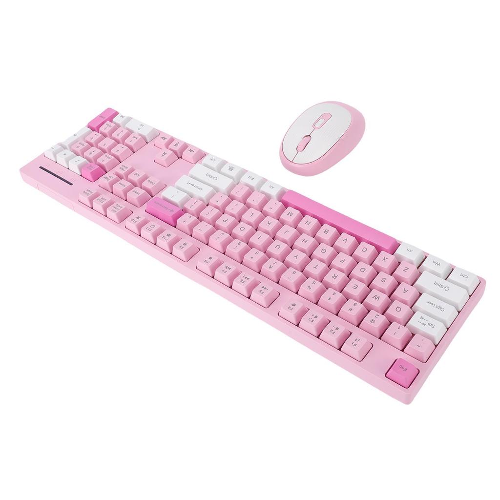 Wireless Keyboard and Mouse Combo 2.4G Wireless Plug and Play Ergonomic Keyboard and Mouse Set for Computer