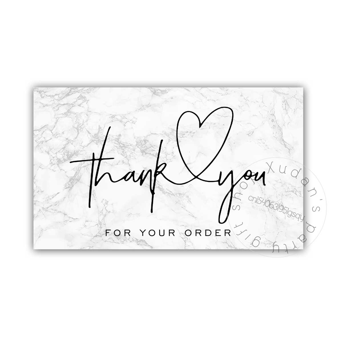 

30pcs/pack Marbling Thank You Card For Supporting Business Package Decoration Gorgeous Thanks Business Card Handmade With Love