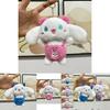 Adorable Plush Dog Keychain Soft Plushie Toy With Overalls Perfect For Gifts