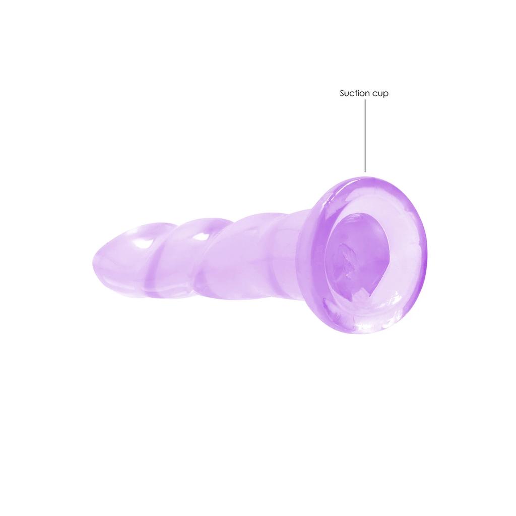 RealRock - Ribbed Suction Cup Dildo 17 Cm