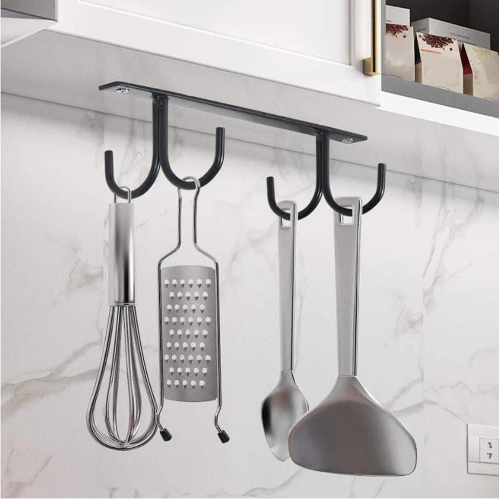 Hooks Towel Coffee Cup Mug Holder Hang Kitchen Under Shelf Rack Hook Display чёрный 2390₽