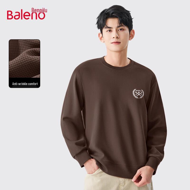 Baleno Men's Waffle Knit Pullover Sweatshirt