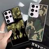 Coque de téléphone antichoc motif camouflage militaire pour Samsung Galaxy S26 Edge S25 Ultra S24 FE S23 Plus S21 Housse Anti Chute