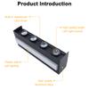 Modern New LED Outdoor Aluminum Wall Lamp Waterproof Porch Garden Balcony Wall Lamp Indoor and Outdoor Light