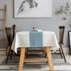 Waterproof Modern Minimalist Linen Blend Table Runner Rectangular Tablecloth Dining Coffee