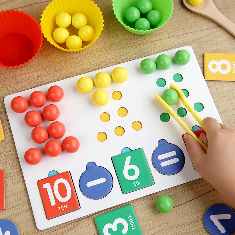 Children Magnetic Fraction Learning Math Toys Wooden Fraction Book Set Parish Teaching Aids Arithmetic Learning Educational Toys
