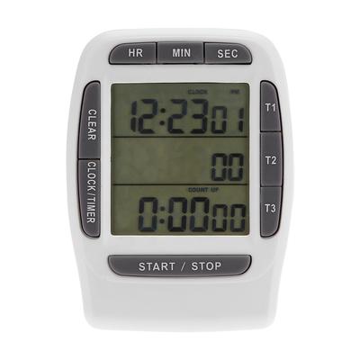 Portable Digital Multi Channel 3 Channels LCD Timer Accurate Timing Countdown Clock