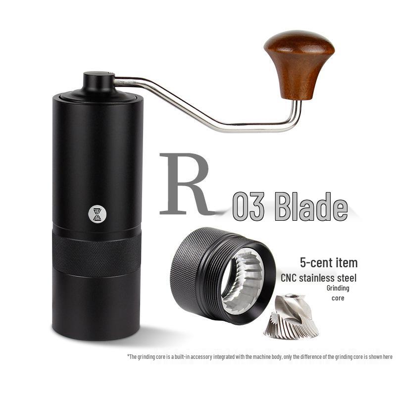 Compact Hand Crank Coffee Bean Grinder - Portable Manual Coffee Tool for Home