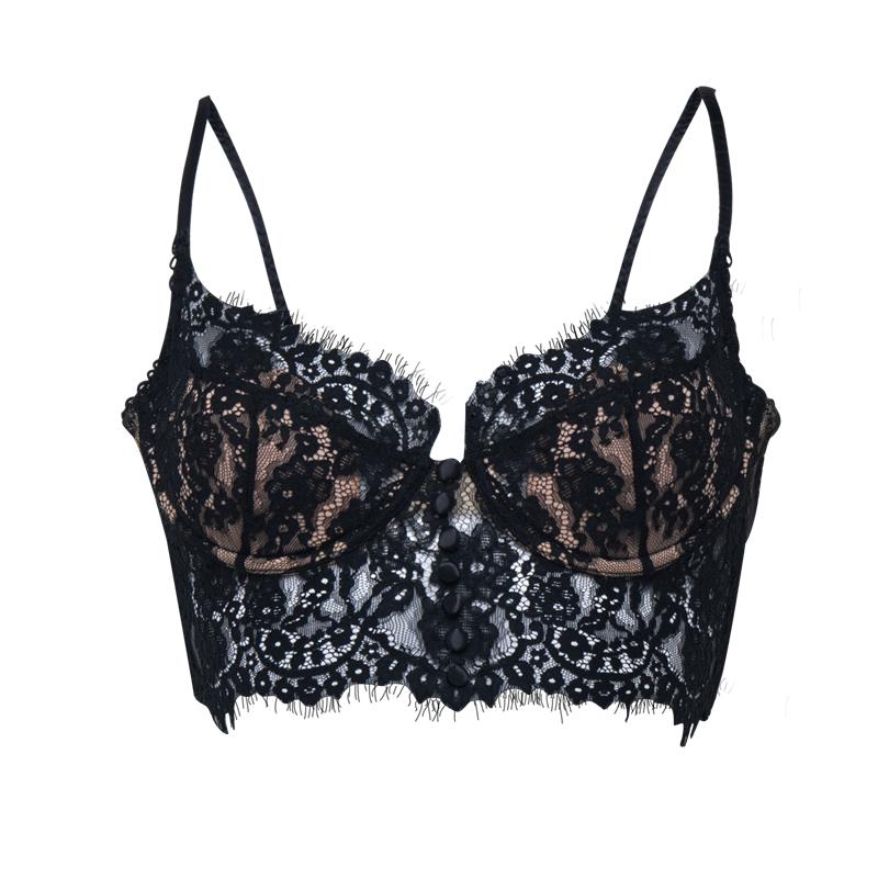 

Леди кружевные бюстгальтеры укороченный топ удобный бюстгальтер пуш-ап сексуальное женское белье S