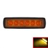 18W 6Led Bright Light Spot Work Bar Driving Fog Offroad Truck Car Lamp Yellow