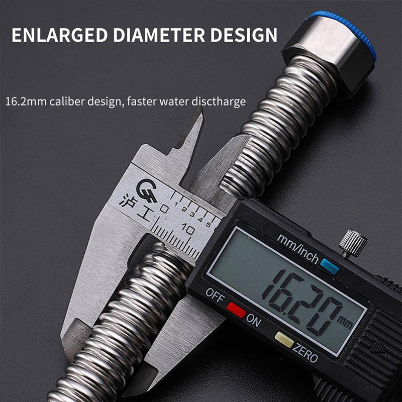 Stainless Steel Corrugated Pipe Domestic Water Heater Metal Hose Inlet Pipe Hot And Cold Household