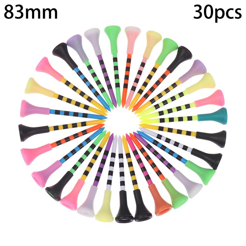 10/20/30 Stück 70/83 mm Golf-Tee mit Kunststoff-Sitzabdeckung und Kopfabdeckung, Serve Golf-Tee-Sitz, Ballhalter, Mischfarbe, Trainingshilfen