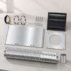 Dryer Exhaust Wall Outlet Package with Exterior Cover, Flexible Duct, Clamps, and Sealing Accessories for Air Routing