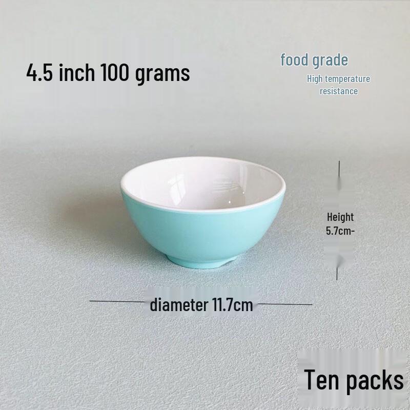 Food-Grade A5 Melamine Imitation Porcelain Bowl 4.5 inch