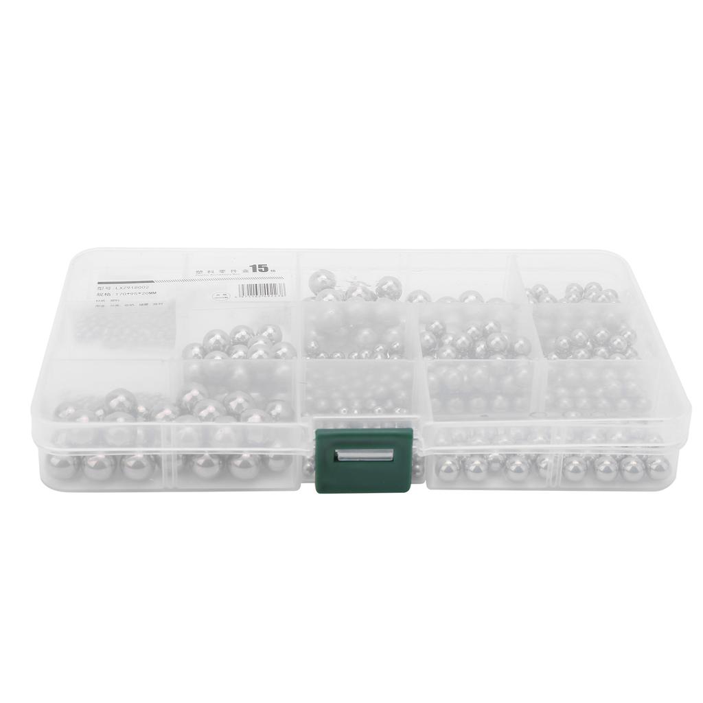 520Pcs Stainless Steel Balls Assortment Industrial Bearing Assembly for Grinding Tool