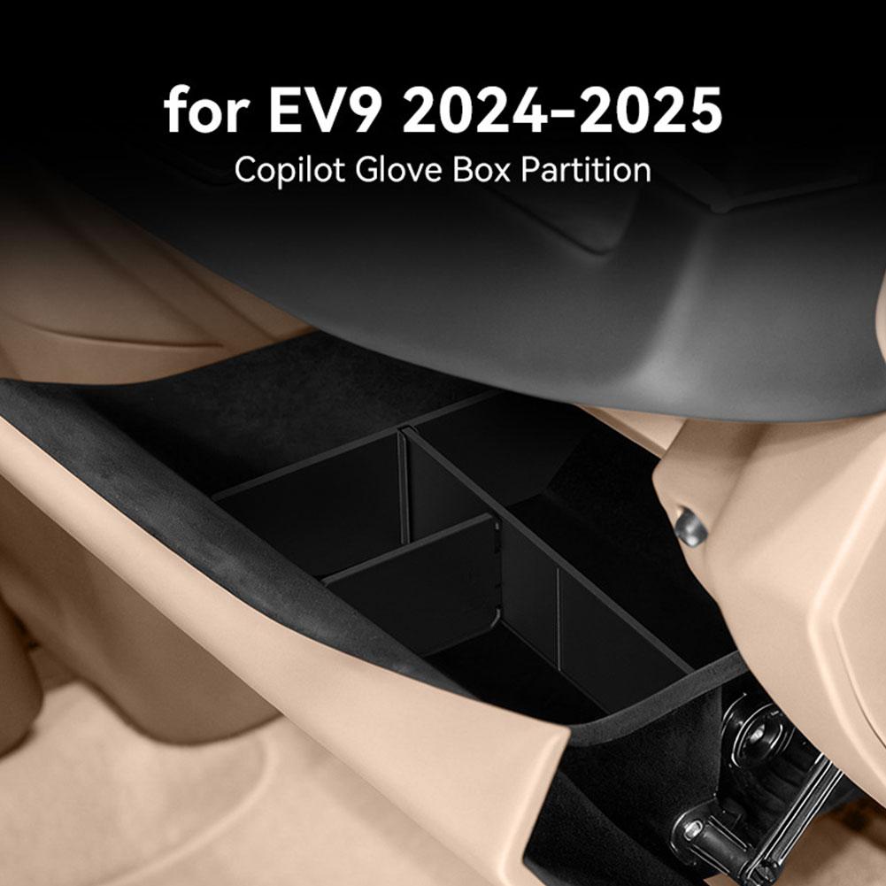 Glove Box Storage Partition Plate Console Organizer Container Glovebox Center Layered Shelf For Kia EV9 24-25