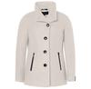 Women's Coat Milo with a Stand-up Collar (MC66416253) White