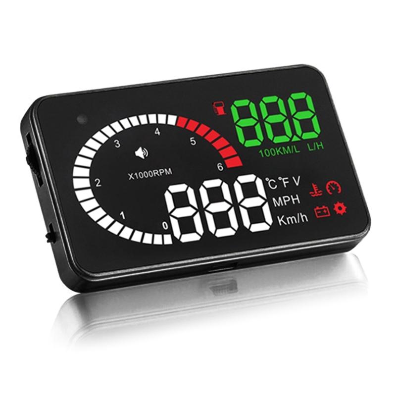 Windshield Projection Head Up Display,Car HUD Windshield Screen, Windshield Screen Projector Overspeed Alarm