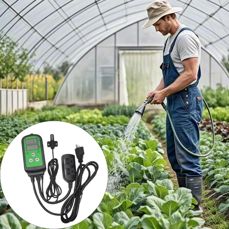Digitaler Feuchtigkeitsregler 1200W 110V für Gewächshaus Pilzzucht Heimbrauen Intelligentes Steuerungssystem