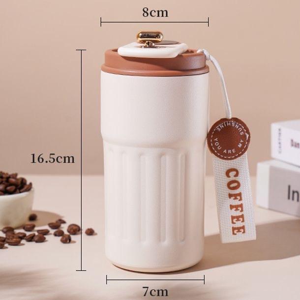 450ml Intelligent Temperature Display Thermos Cup 304 Stainless Steel Large Capacity Premium Coffee Water Bottle Birthday Gift